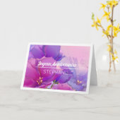 Joyeux Anniversaire Individuelle Name Geburtstagsk Karte (Gelbe Blume)