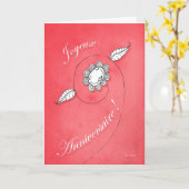 Joyeux Anniversaire! Karte (Gelbe Blume)