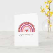 Joyeux anniversale Französische Geburtstagskarte R Karte (Gelbe Blume)