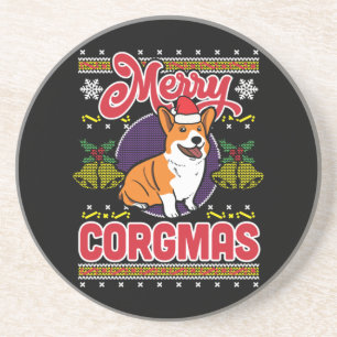 Joyeux Corgmas Ugly Christmas Corgi Dog Lover Getränkeuntersetzer