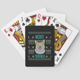 Joyeux Corgmas Ugly Christmas Corgi Spielkarten