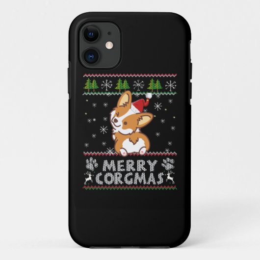 Joyeux Corgmas Weihnachten Corgi Case-Mate iPhone Hülle (Rückseite)