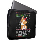 Joyeux Corgmas Weihnachten Corgi Laptopschutzhülle (Vorne Rechts)