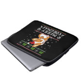 Joyeux Corgmas Weihnachten Corgi Laptopschutzhülle (Vorne Knopf)