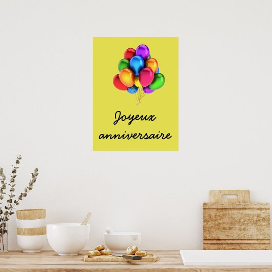 Joyeux Jahrestag Poster (Küche)