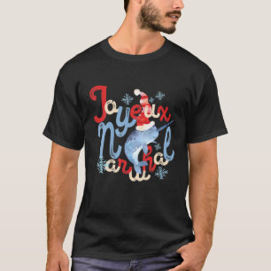 Joyeux Narwhal Weihnachten Christmas Joy T-Shirt
