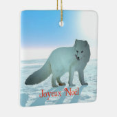 Joyeux Noё l - Arctic Fox Keramikornament (Rechts)