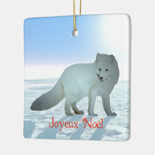 Joyeux Noё l - Arctic Fox Keramikornament (Links)