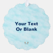 Joyeux Noё l - Blue Aurora Ornament Karte (Rückseite)