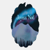 Joyeux Noё l - Blue Aurora Ornament Karte (Rechts)