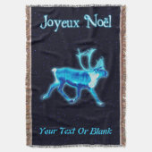 Joyeux Noё l - Blue Caribbean (Reindeer) Decke (Vorderseite Vertikal)