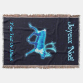Joyeux Noё l - Blue Caribbean (Reindeer) Decke (Vorderseite)