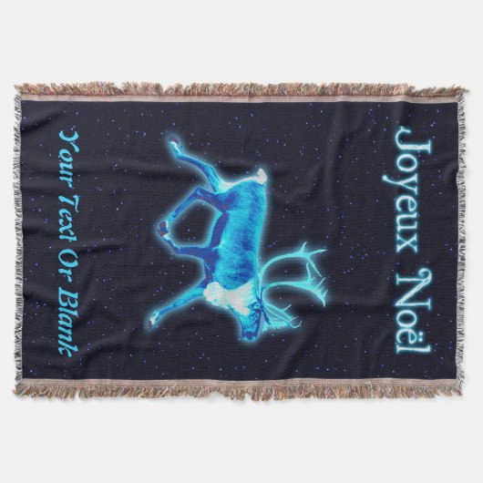 Joyeux Noё l - Blue Caribbean (Reindeer) Decke (Vorderseite)