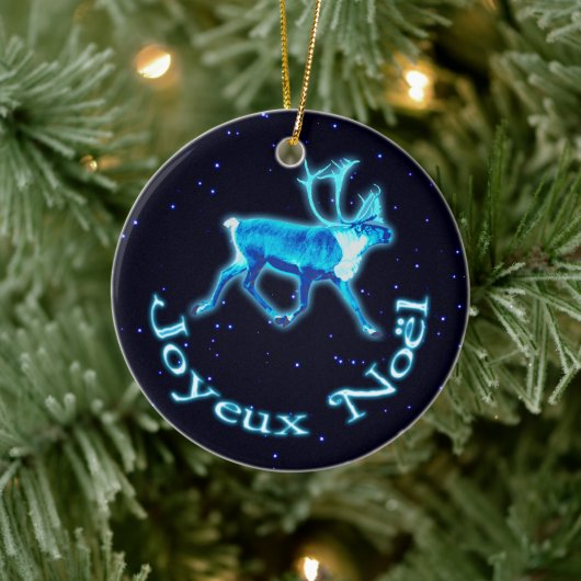 Joyeux Noё l - Blue Caribbean (Reindeer) Keramik Ornament (Baum)