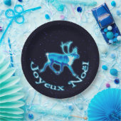 Joyeux Noё l - Blue Caribbean (Reindeer) Pappteller (Party)