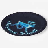 Joyeux Noё l - Blue Caribbean (Reindeer) Pappteller (Schrägansicht)