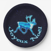 Joyeux Noё l - Blue Caribbean (Reindeer) Pappteller (Vorderseite)