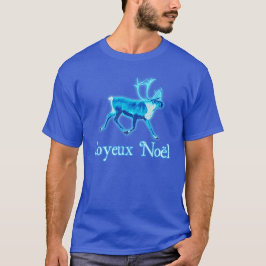 Joyeux Noё l - Blue Caribbean (Reindeer) T-Shirt (Vorderseite)