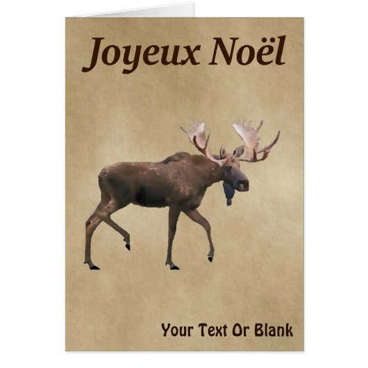Joyeux Noё l - Bull Moose on Old Paper (Vorne)