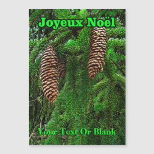 Joyeux Noё l - Cones and Needles Magnetkarte