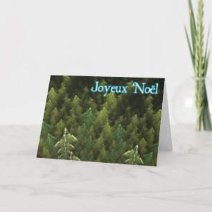 Joyeux Noё l - Dunkler Wald Feiertagskarte
