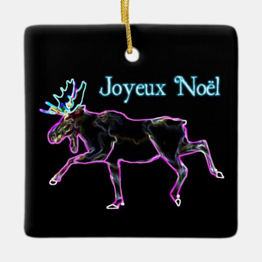 Joyeux Noё l - Electric Moose Keramikornament (Vorderseite)