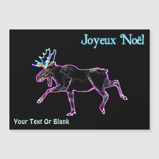 Joyeux Noё l - Electric Moose Magnetkarte (Vorderseite)