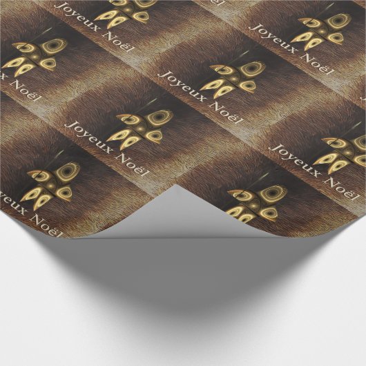 Joyeux Noё l - Fraktal Inuit Hunter Geschenkpapier (Ecke)