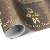 Joyeux Noё l - Fraktal Inuit Hunter Geschenkpapier (Rolleneckpunkt)