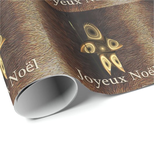 Joyeux Noё l - Fraktal Inuit Hunter Geschenkpapier (Rolleneckpunkt)