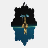 Joyeux Noё l - Fraktal Inuit Hunter Ornament Karte (Rechts)