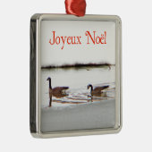 Joyeux Noё l - Honkers - Kanada - Geese Ornament Aus Metall (Rechts)