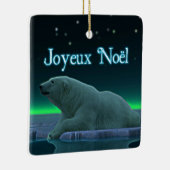 Joyeux Noё l - Ice Edge Polar Bear Keramikornament (Rechts)