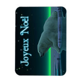 Joyeux Noё l - Ice Edge Polar Bear Magnet (Vertikal)