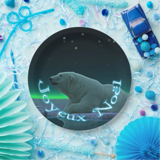 Joyeux Noё l - Ice Edge Polar Bear Pappteller (Party)