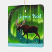 Joyeux Noё l - Northern Lights Moose Keramikornament (Links)