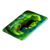 Joyeux Noё l - Northern Lights Moose Magnet (Linke Seite)