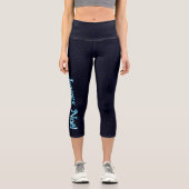 Joyeux Noё l on Stars Capri Leggings (Vorderseite)