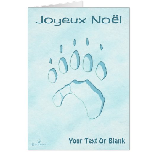 Joyeux Noё l - Polar Bear Paw Print (Vorne)