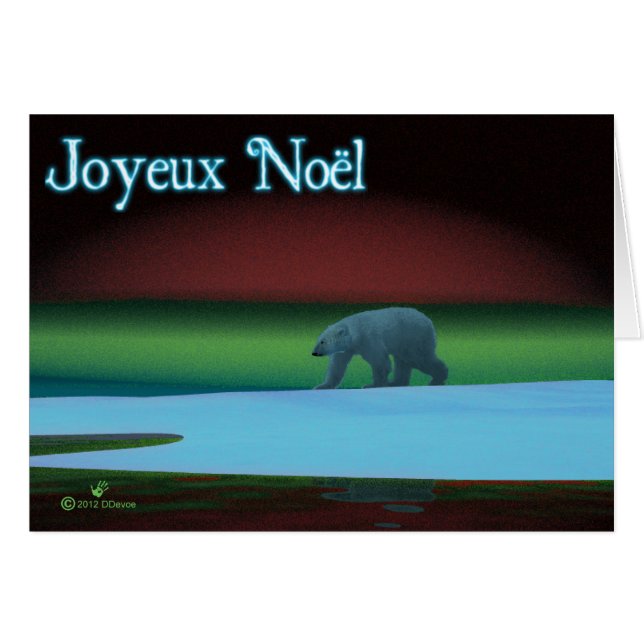 Joyeux Noё l - Polar Lights Polar Bear (Vorderseite (Horizontal))