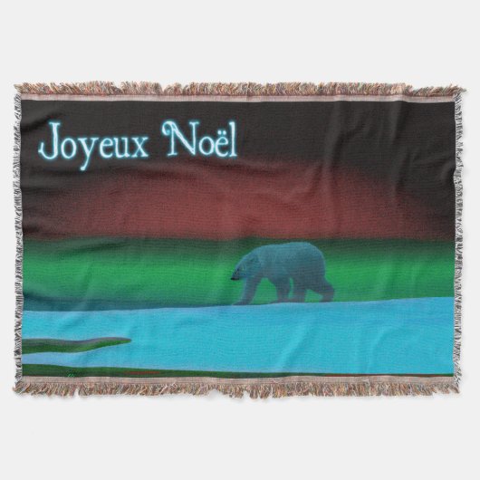 Joyeux Noё l - Polar Lights Polar Bear Decke (Vorderseite)