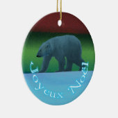 Joyeux Noё l - Polar Lights Polar Bear Keramikornament (Rechts)