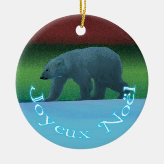 Joyeux Noё l - Polar Lights Polar Bear Keramikornament (Vorne)