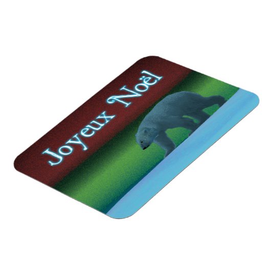 Joyeux Noё l - Polar Lights Polar Bear Magnet (Linke Seite)