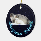 Joyeux Noё l - Ringed Siegel Keramik Ornament (Links)