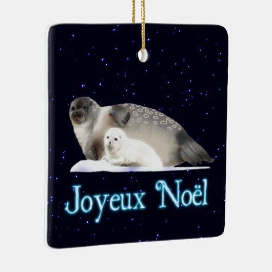 Joyeux Noё l - Ringed Siegel Keramikornament (Rechts)