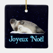 Joyeux Noё l - Ringed Siegel Keramikornament (Rückseite)
