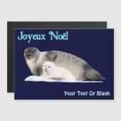 Joyeux Noё l - Ringed Siegel Magnetkarte (Vorne/Hinten)