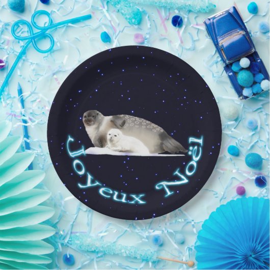 Joyeux Noё l - Ringed Siegel Pappteller (Party)