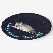 Joyeux Noё l - Ringed Siegel Pappteller (Schrägansicht)